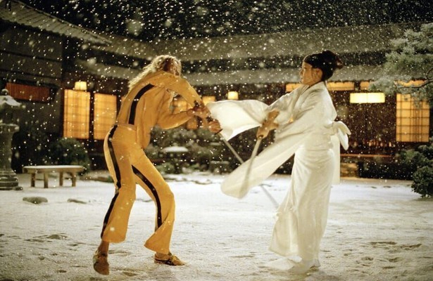 Uma Thurman en Lucy Liu in Kill Bill: Vol. 1