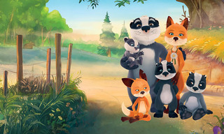 La famille Blaireau Renard