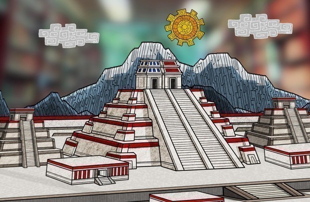 Lost pyramids of the Aztec