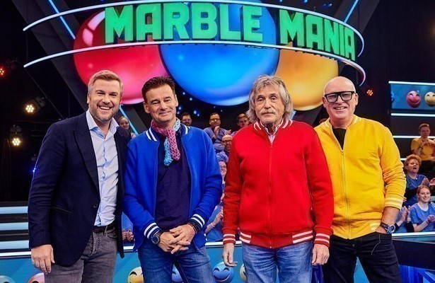 Winston Gerschtanowitz, Wilfred Genee, Johan Derksen en René van der Gijp 