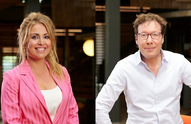 Mascha de Rooij en Bert Haandrikman voor Carnaval