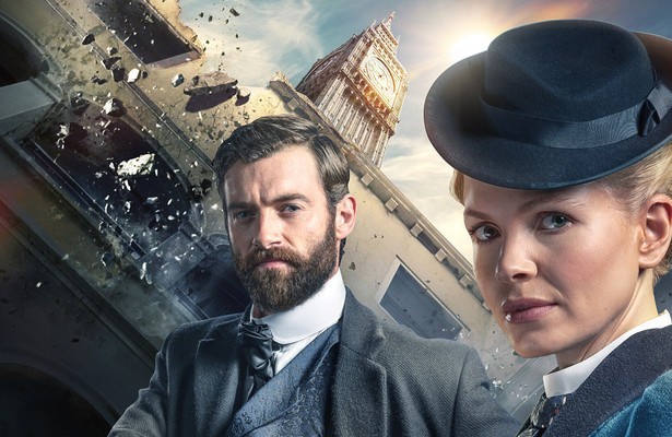 Kate Phillips en  Stuart Martin in Miss Scarlet and the Duke