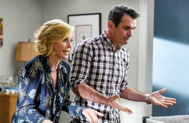 Julie Bowen en Ty Burrell in Modern Family