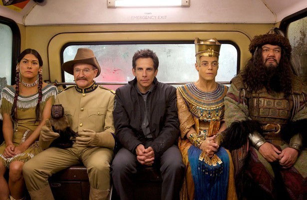 Ben Stiller en overige castleden Night at the Museum: Battle of the Smithsonian