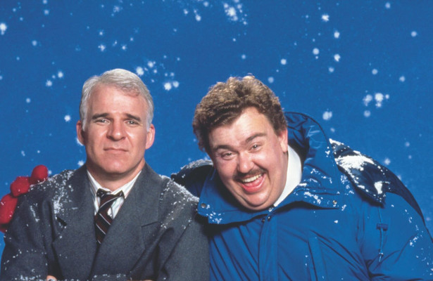 Steve Martin en John Candy voor Planes, Trains & Automobiles