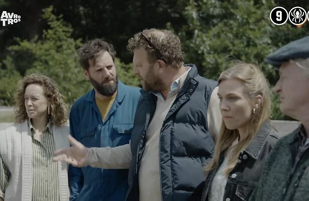 Een deel van de cast van Woeste grond