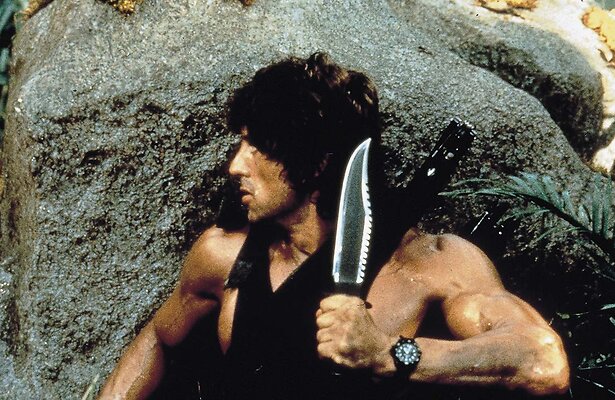Sylvester Stallone als John Rambo in Rambo: First Blood Part II