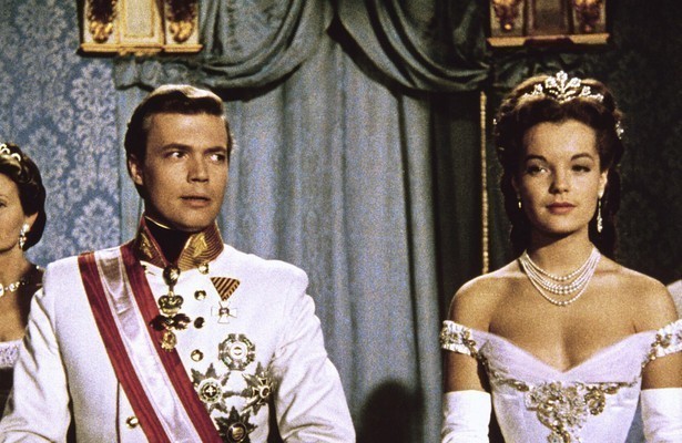 Romy Schneider als Sissi en Karlheinz Bohm als Kaiser Franz Joseph