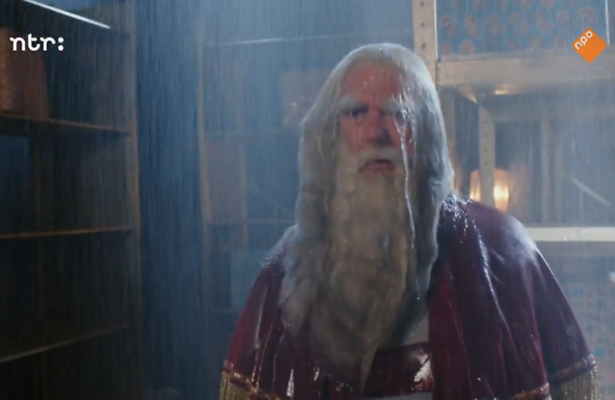 Sinterklaas onder water.