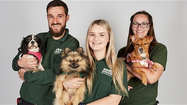 Het team van het Britse tv-programma The Dog House