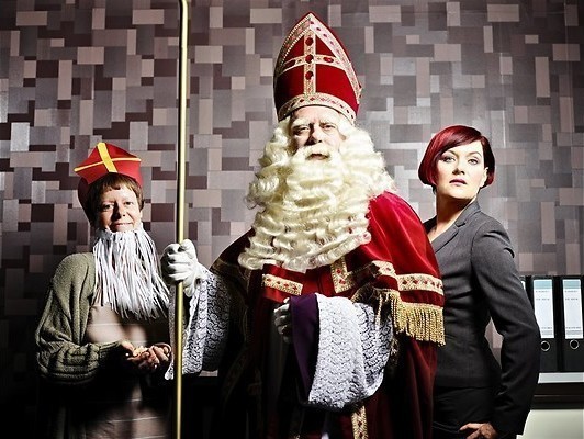 Wild geraas op kantoor