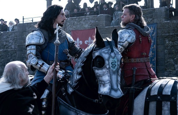 Adam Driver en Matt Damon in The Last Duel