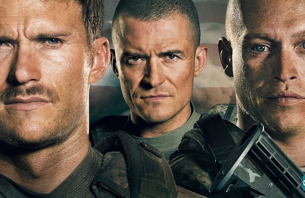 Scott Eastwood, Orlando Bloom en Caleb Landry Jones in The Outpost