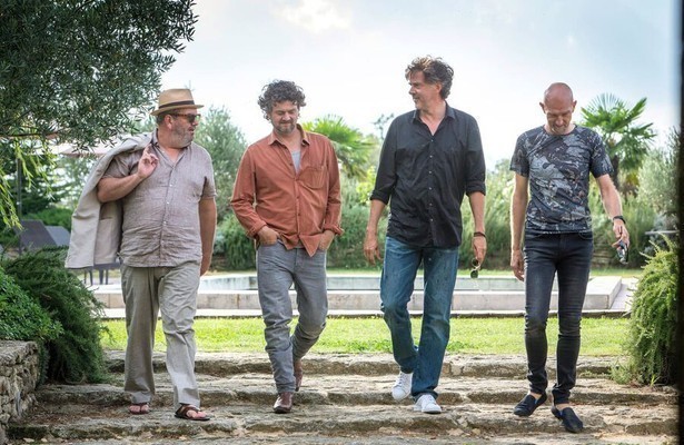 Wim Opbrouck, Kasper van Kooten, Leopold Witte en Wilfried de Jong in Ventoux