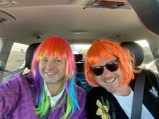 Fred achter het stuur