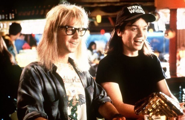 Mike Myers en Dana Carvey in Wayne's World