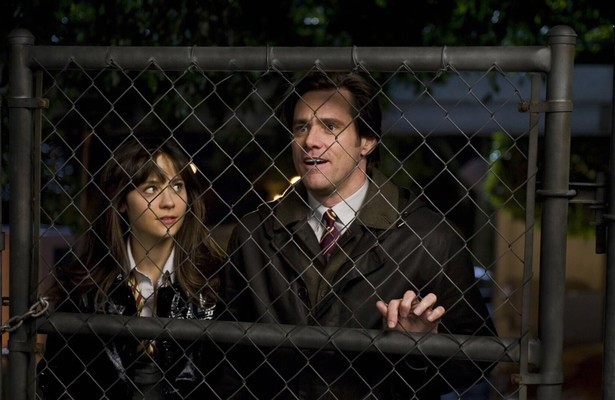 Jim Carrey en Zooey Deschanel in Yes Man