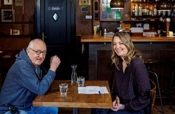 Youp van 't Hek en Femke van der Laan voor Youp - Leven na het Spelen