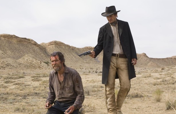 Pierce Brosnan en Liam Neeson in Seraphim Falls