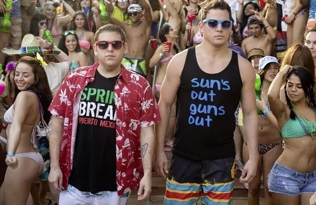 Jonah Hill als Schmidt en Channing Tatum als Jenko in 22 Jump Street