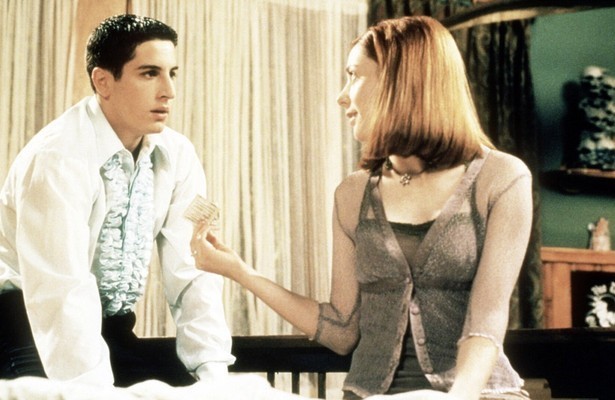 Jason Biggs en Alyson Hannigan in American Pie