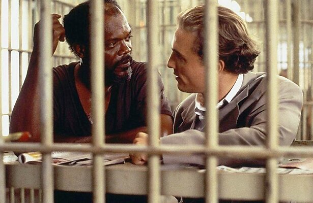 Samuel L. Jackson en Matthew McConaughey in A Time to Kill