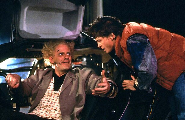 Michael J. Fox en Christopher Lloyd in Back to the Future