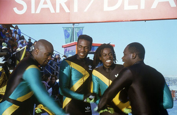 Malik Yoba, Leon Robinson, Rawle D. Lewis en Doug E. Doug in Cool Runnings