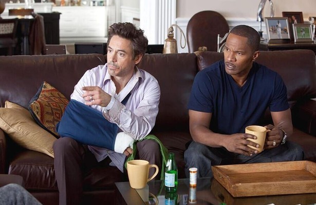 Robert Downey Jr. en Jamie Foxx in Due Date