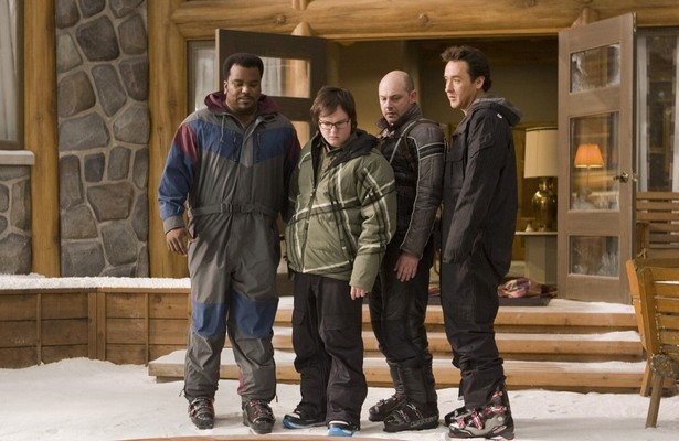 Rob Corddry, John Cusack, Craig Robinson en Clark Duke in Hot Tub Time Machine
