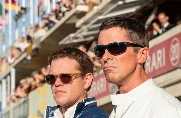 Matt Damon en Christian Bale in Le Mans '66