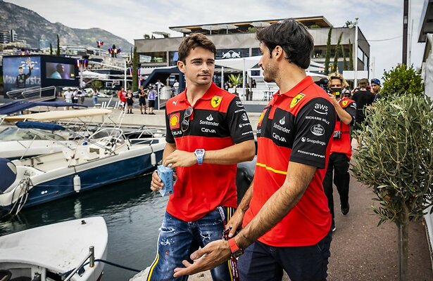 Charles Leclerc en Carlos Sainz