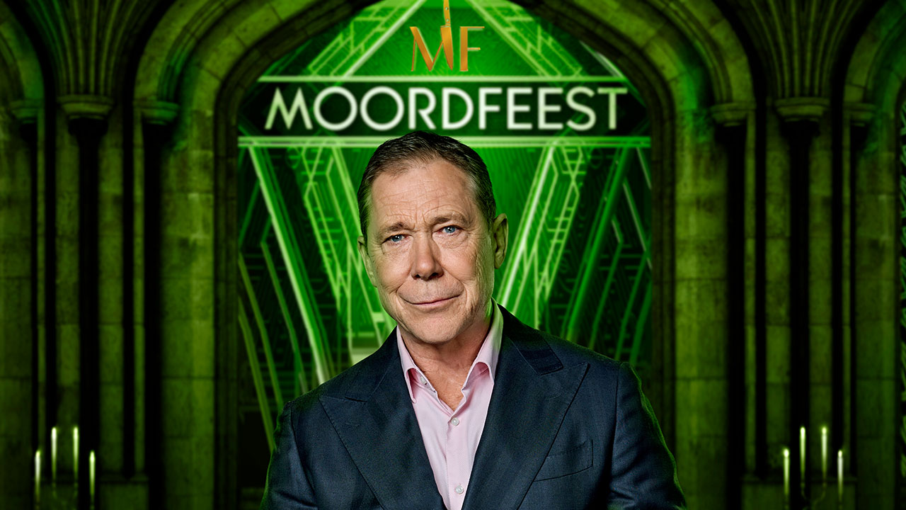 Hans Kesting ontvangt onder anderen William Rutten en Hugo Kennis in Moordfeest