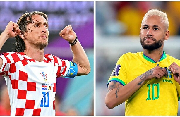 Luka Modric en Neymar