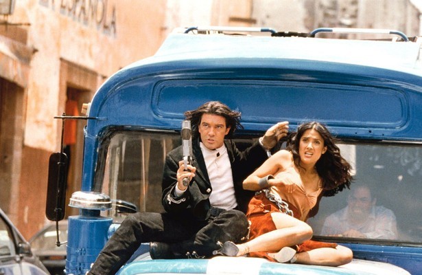 Antonio Banderas en Salma Hayek in Once Upon a Time in Mexico