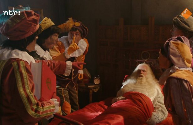Sinterklaas ligt er nog steeds ziek bij