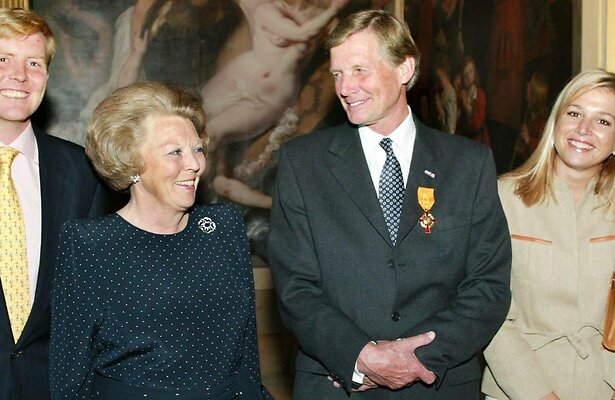 Rudolf Spoor met het koningshuis.