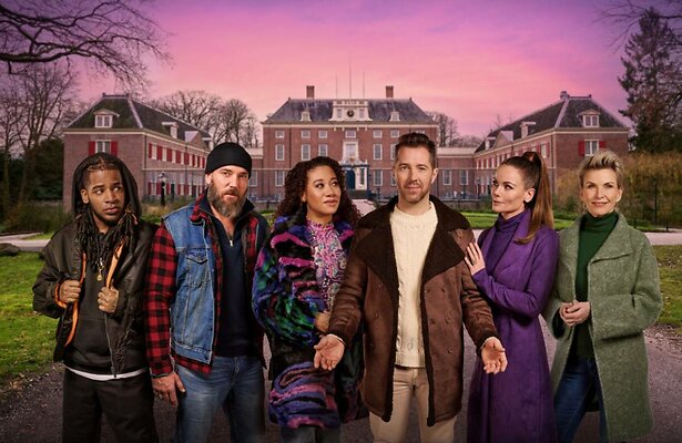 Rapper Keizer, Mattheo van der Grijn, Gaia Aikman, William Spaaij, Angela Schijf en Anita Witzier