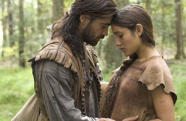 Colin Farrell en Q'Orianka Kilcher in The New World