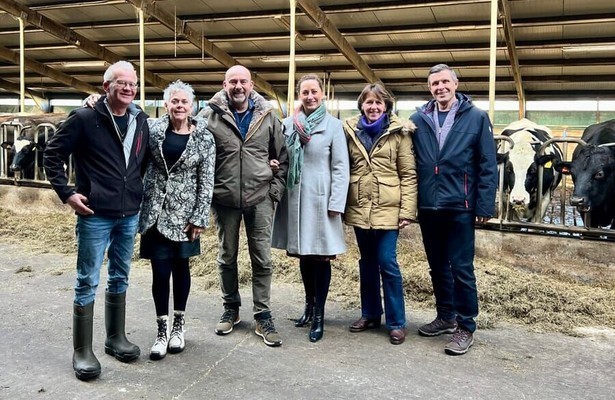 Bill, Ella, Chris, Anke, Lies en Nico uit Bed & Breakfast