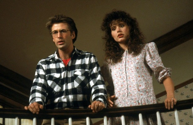 Alec Baldwin en Geena Davis in Beetlejuice