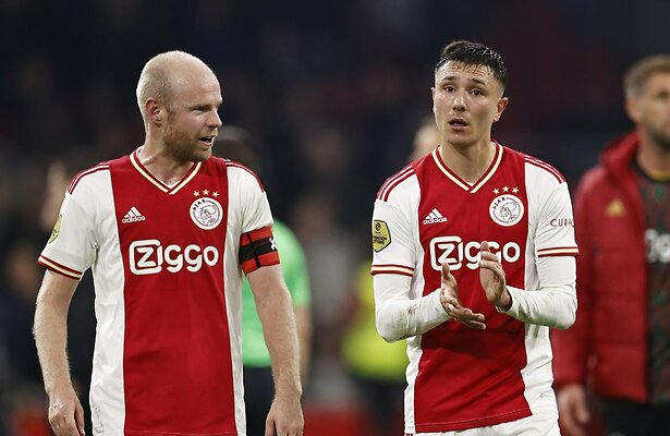 Steven Berghuis en Davy Klaassen van Ajax