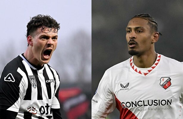 Jizz Hornkamp (Heracles) vs. Sebastien Haller (Utrecht)