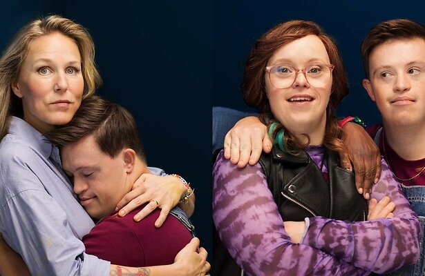 Hadewych Minis en Jolanda van Drunen met Wesley van Klink (Bennie)