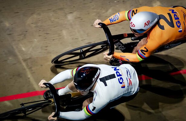  Harrie Lavreysen en Jeffrey Hoogland