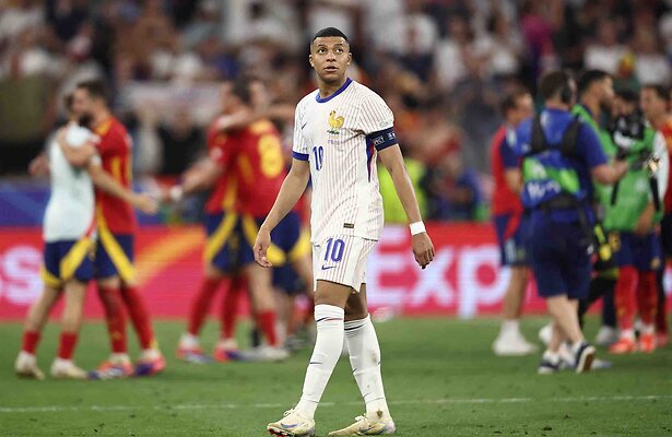 Kylian Mbappé is teleurgesteld