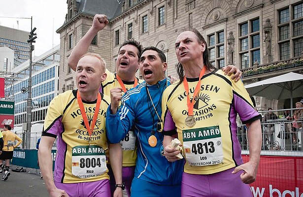 Marcel Hensema (links) in De Marathon