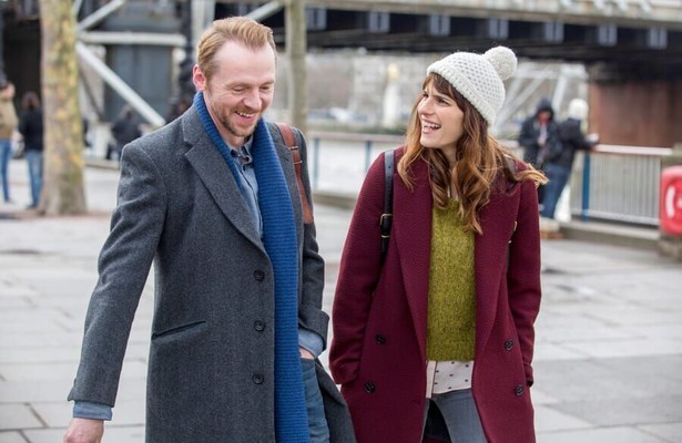Simon Pegg en Lake Bell in Man Up