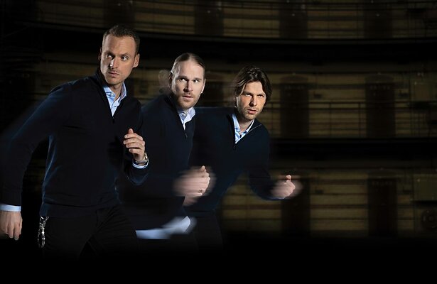 Giel de Winter, Thomas van der Vlugt en Stefan Jurriens in Het Jachtseizoen