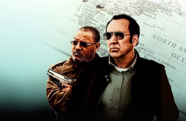 Nicolas Cage en Laurence Fishburne in Running with the Devil